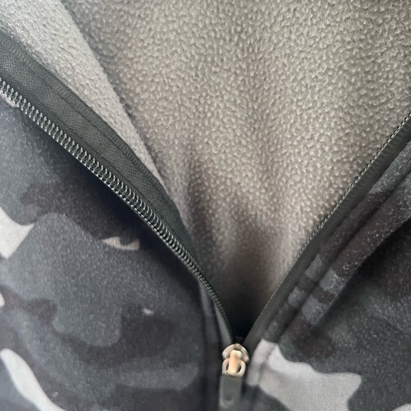 Burnside Black Camouflage Zip Up Hoodie Size XL - Picture 6 of 11